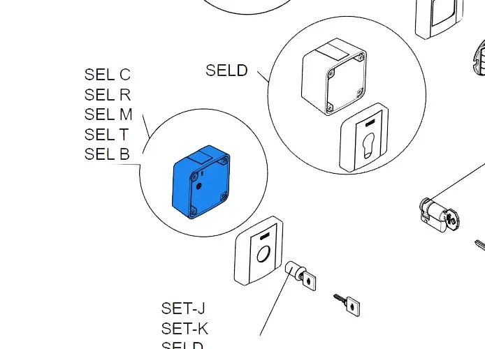 came Ersatzteil des externen Gehäuses des Schalters selc 2pz 88006-0046