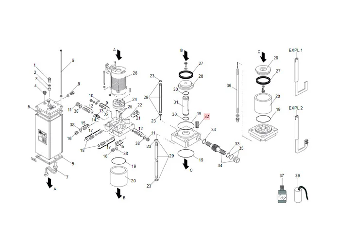 faac Ersatzteil des elektrischen Steckers 10 x35 sp.0,8 7061135