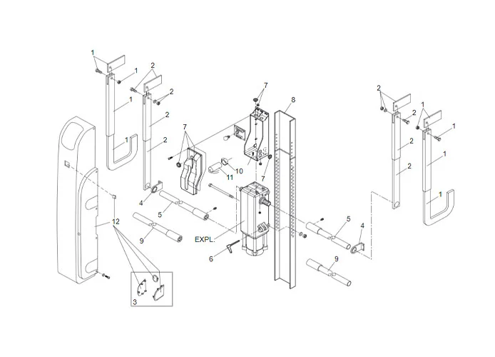 faac Seite Ersatzteile des 550 l slave Motors