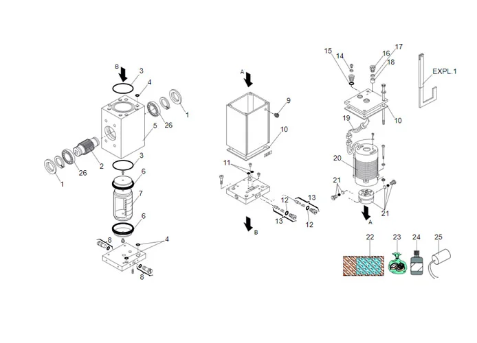 faac Seite Ersatzteile des 580 sb Motors