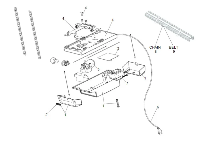 faac Seite Ersatzteile des d700hs Motors