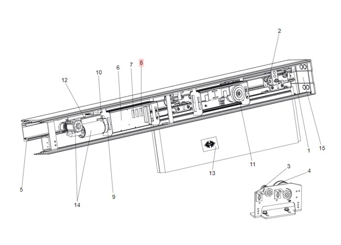 faac Ersatzteil der Platine für Batterien 930/940 7908325