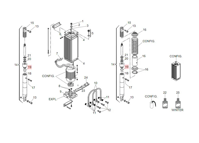 faac Ersatzteil des Dichtrings 40,95x2,62 (3162) 7090360025