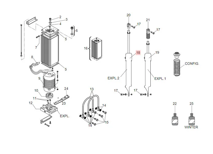 faac Ersatzteil des Zylinders 620sr 725209