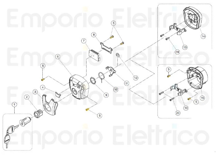 fadini Ersatzteil der Schraube 3,5x9,5 tcc 37035 Edelstahl für chis37 37035