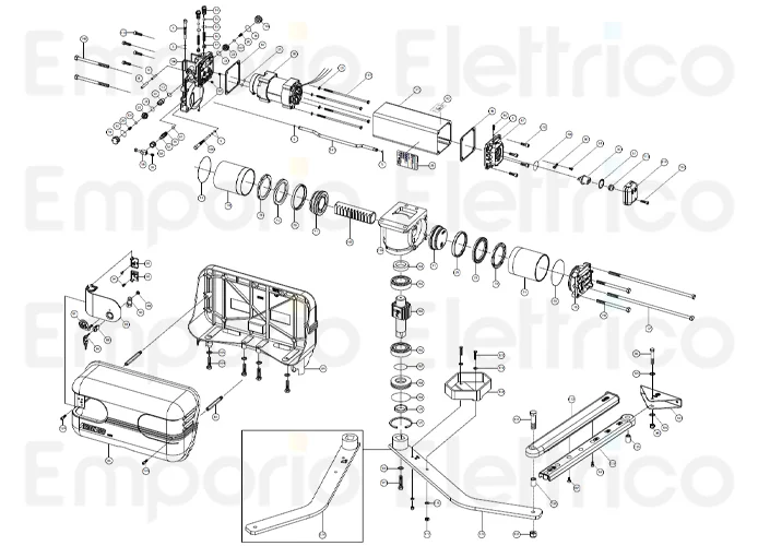 fadini Ersatzteil oil transfer tube ø 8x278 für aproli 280/700 robusto 280141