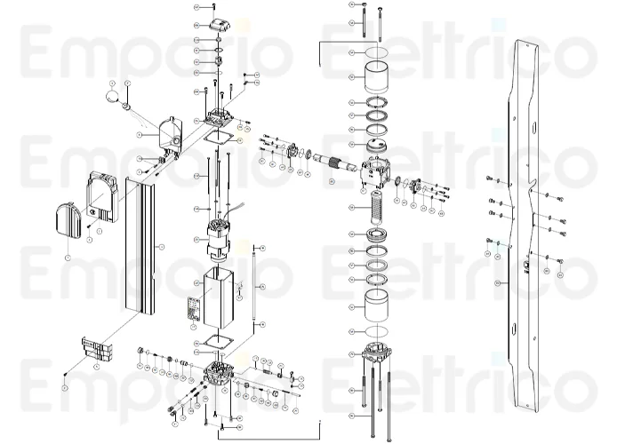 fadini Ersatzteil der Schraube m8x125 te für aproli 480 48080