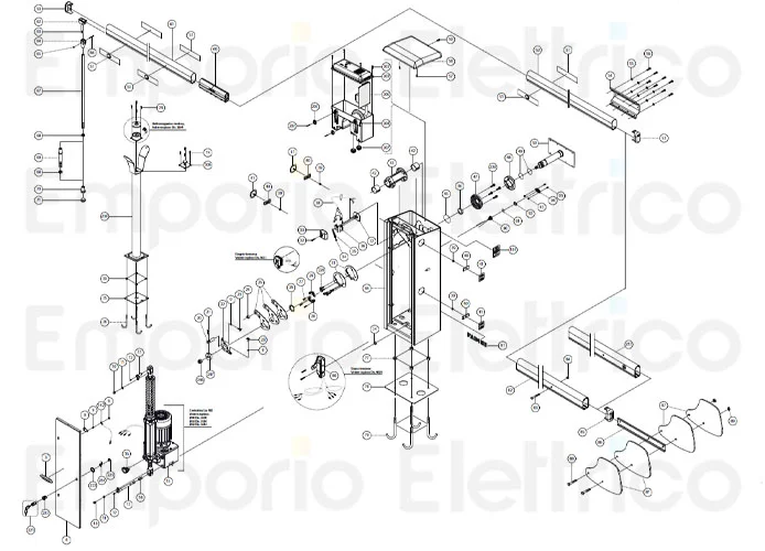 fadini ricambio stacco tensione completo di cavi elettrici per bayt 980 97080