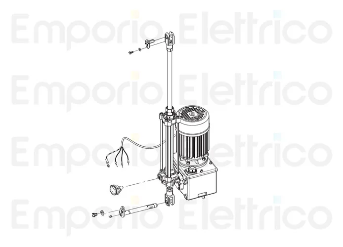 fadini ricambio cos 982 con motore-centralina-pistone ø 40 mm da 4 s per Bayt 980 97319