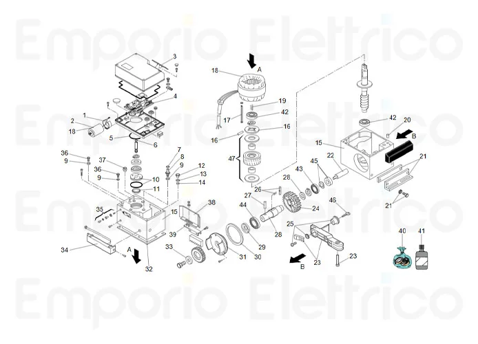 faac Ersatzteil des Stators 746 230v 63003470