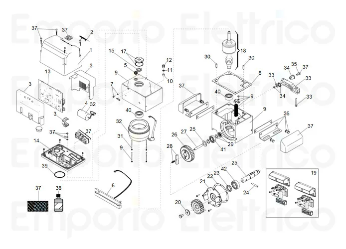 faacSeite Ersatzteile des 746 c Motors