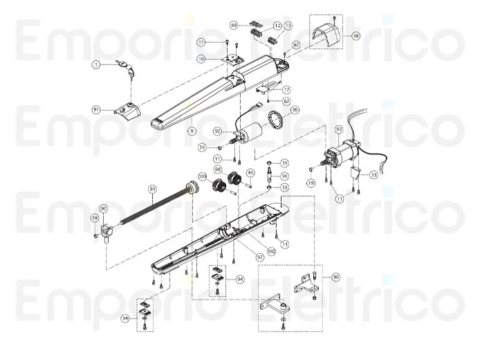 fadini Ersatzteil der Schraube 5,5x16 tcce verzinkt für dardo 424 / 430 43011