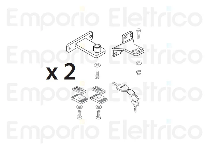 fadini Ersatzteil 2 x Packung von Zubehör für 2 dardo-Motoren 424 / 430 430101