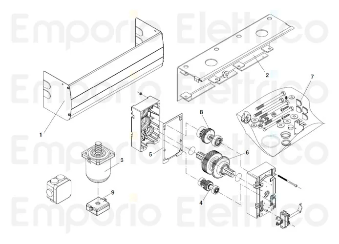 beninca Ersatzteil des Motors 24 v d.c. x zed-24/asc für adam.24 9686250