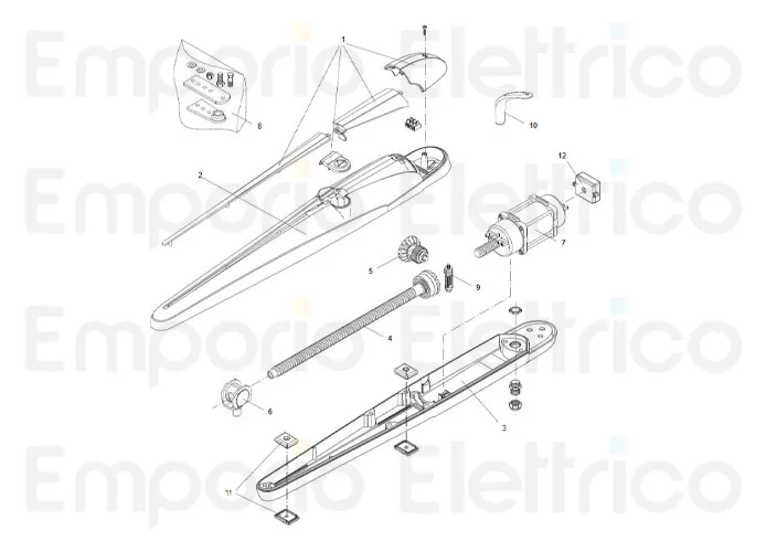 beninca Seite Ersatzteile des bob21mae-115 Motors