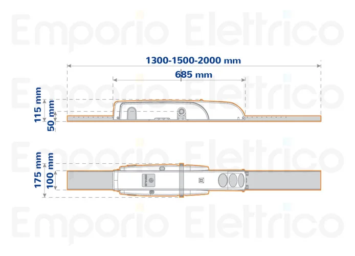 genius motoriduttore irreversibile euro breeze 06 lento sb/sx 230v (ex 6120046) 6120057