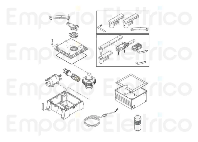 beninca Seite Ersatzteile des du.350n Motors
