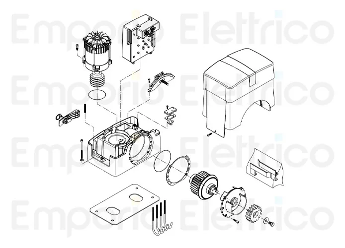 beninca Ersatzteil der Encoderplatine für bull10m/15m/20m-5m/8m 9686332