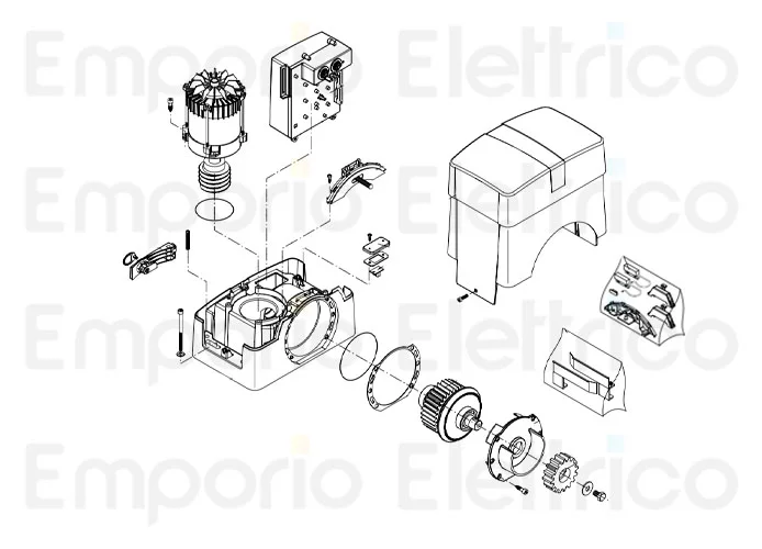 beninca Seite Ersatzteile des bull10m.s Motors
