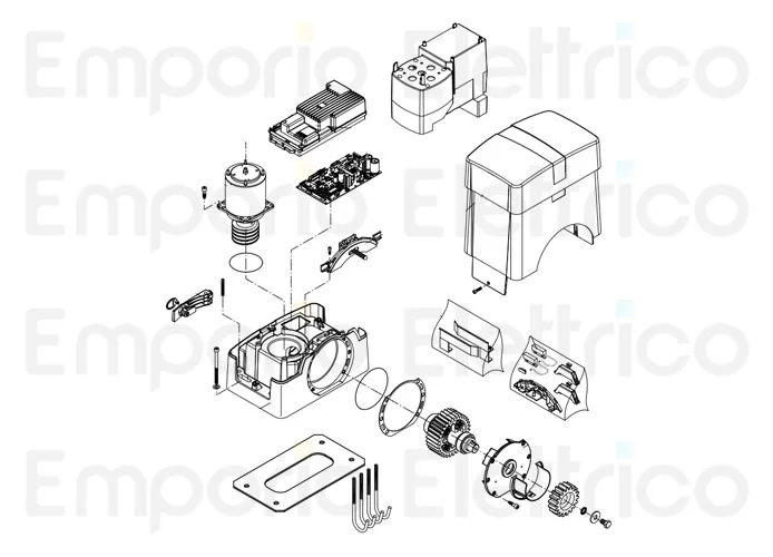 beninca Seite Ersatzteile des bull1524se Motors