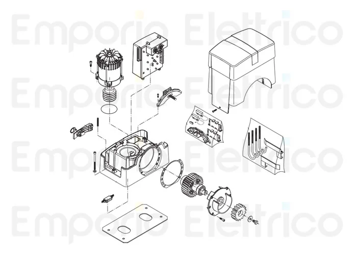 beninca Seite Ersatzteile des bull20 hea-115 Motors