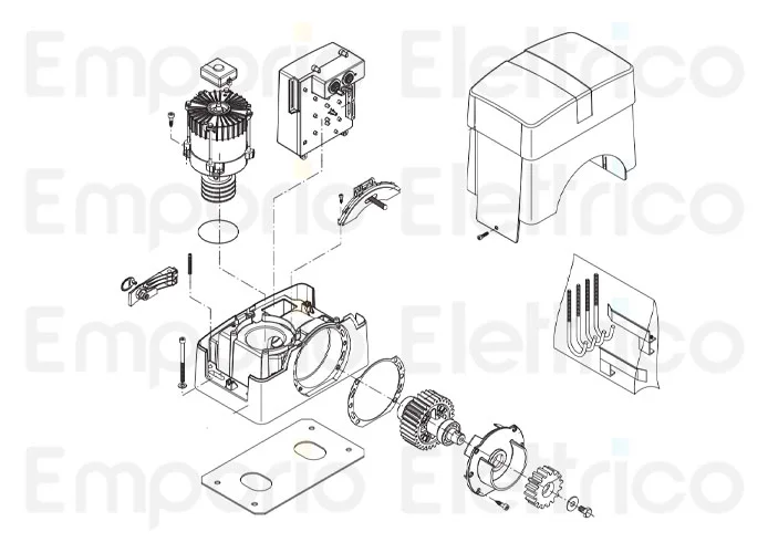 beninca Seite Ersatzteile des bull20m 5b Motors