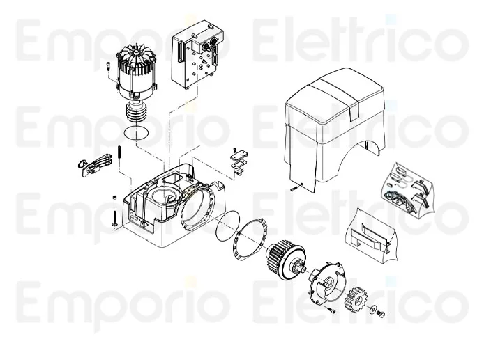 beninca Seite Ersatzteile des bull20m.s Motors