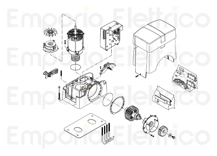 beninca Seite Ersatzteile des bull20t.s Motors