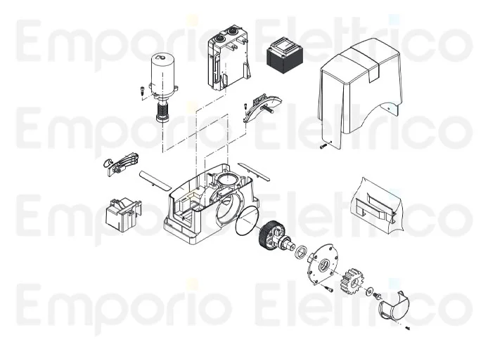 beninca Seite Ersatzteile des bull424 Motors