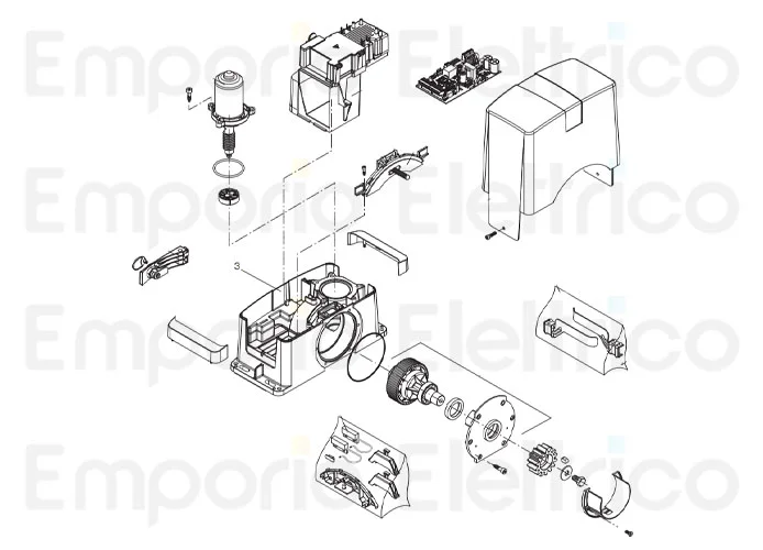 beninca Seite Ersatzteile des bull424sw Motors
