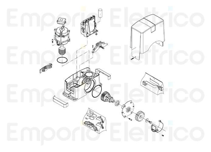 beninca Seite Ersatzteile des bull5m 9b Motors
