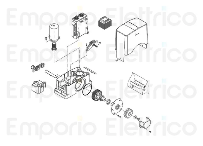 beninca Seite Ersatzteile des bull624 Motors