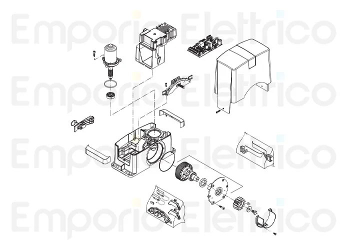 beninca Ersatzteil des montierten Motors 968602768