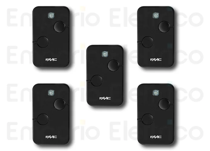 faac 5 trasmittenti 2 canali xto2 slh-sl-ds-rc 433mhz 787032 5