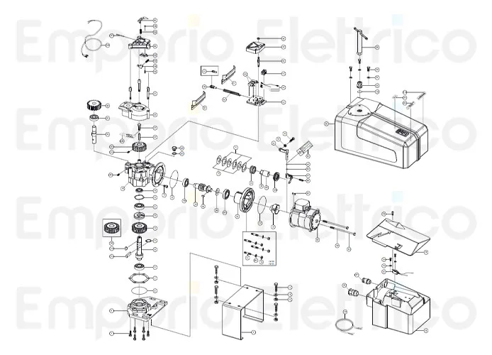 fadini Ersatzteil des dreiphasigen elektrischen Motors hp 0,5 Mod. 200/1 20060