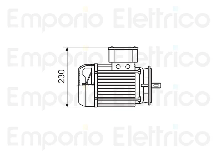 fadini ricambio motore elettrico 700 giri/min cv 0,5 monofase 200139 (new 200191)