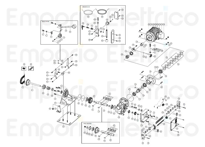 fadini ricambio pignone z20 da ½”con albero 31002