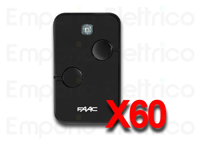 faac 60 x 2-Kanal-Handsender xto2 slh-sl-ds-rc 433mhz 787032 60 (ex code 787007)