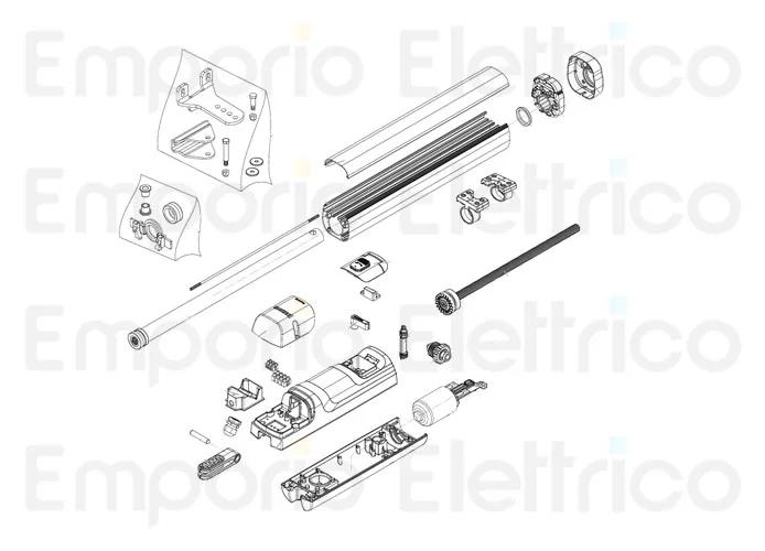 beninca ricambio perno eccentrico sblocco 968602942