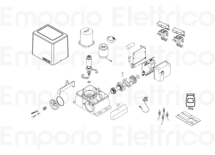 faac Ersatzteil der Abdeckung 741c 63003528
