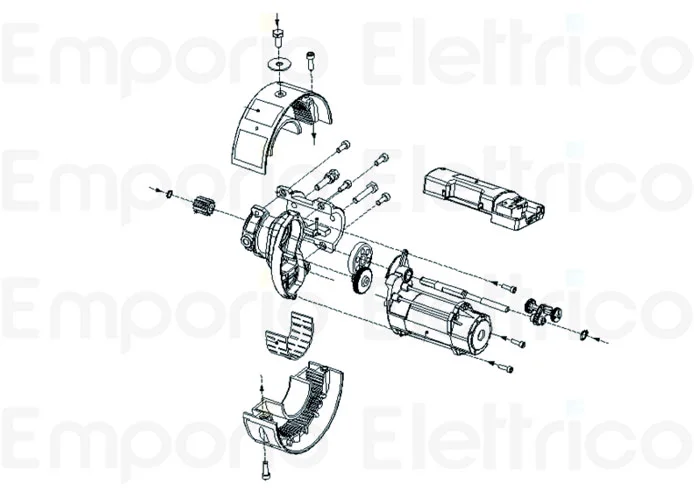 faac Seite Ersatzteile des rl200 Motors