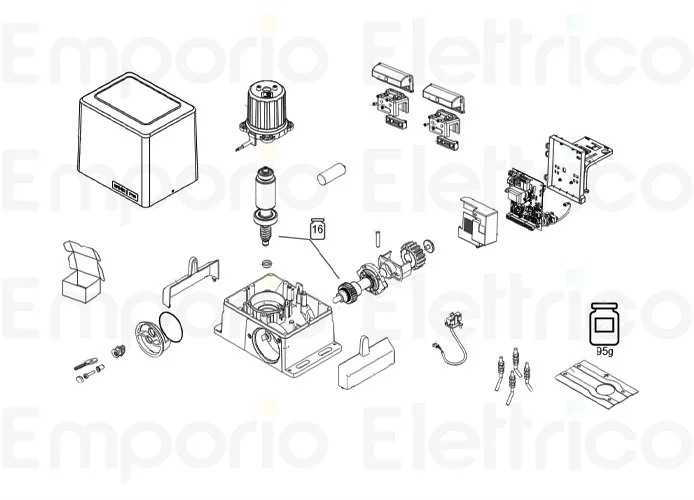 faac Seite Ersatzteile des 740 c Motors