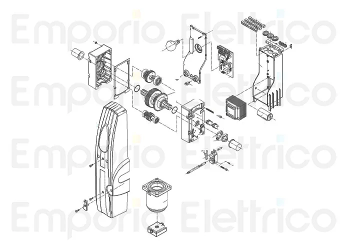 beninca Seite Ersatzteile des zed.rie sx Motors