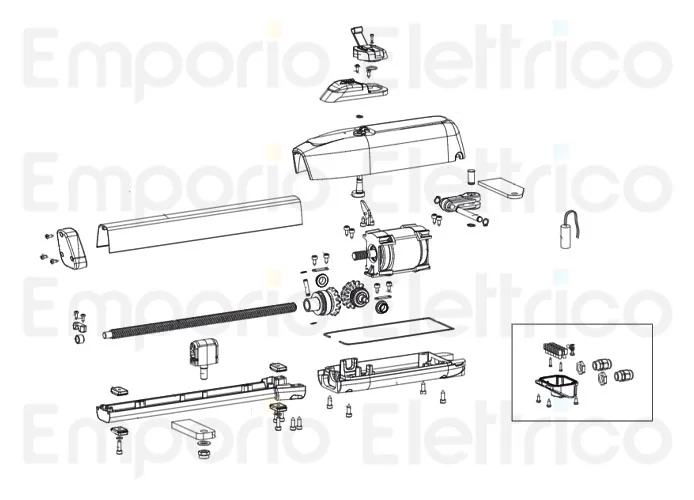 genius ricambio xric gruppo staffe di fissaggio sirocco 6020242
