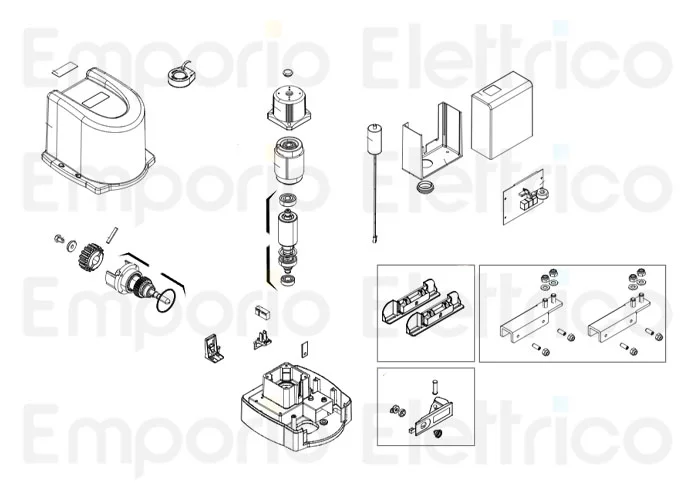 geniusSeite Ersatzteile des Motors milord 500 c