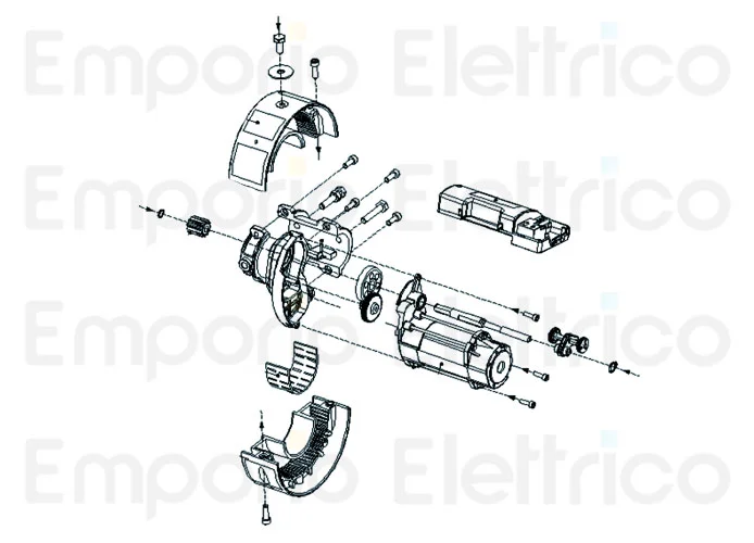 genius Seite Ersatzteile des Motors shutter 15