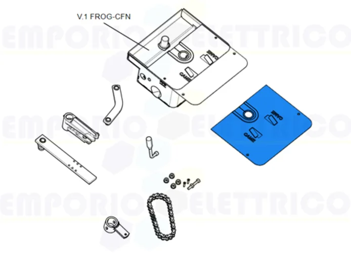 came Ersatzteil des Covers des Fundamentkastens frog cfn 119ria009