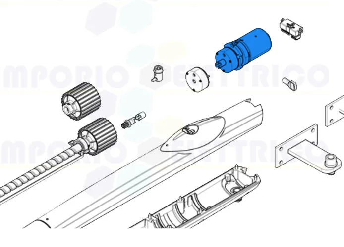 came Ersatzteil der Motorgruppe + Bremse serie amico 24v 88001-0137