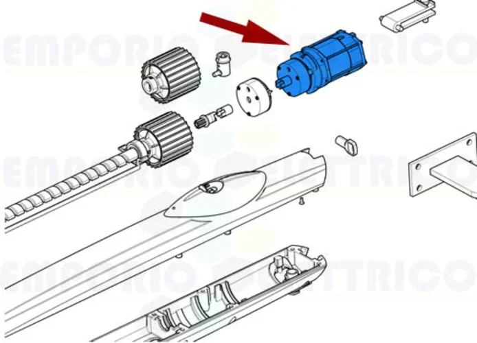 came Ersatzteil der Motorgruppe+Bremse amico 230v 88001-0138