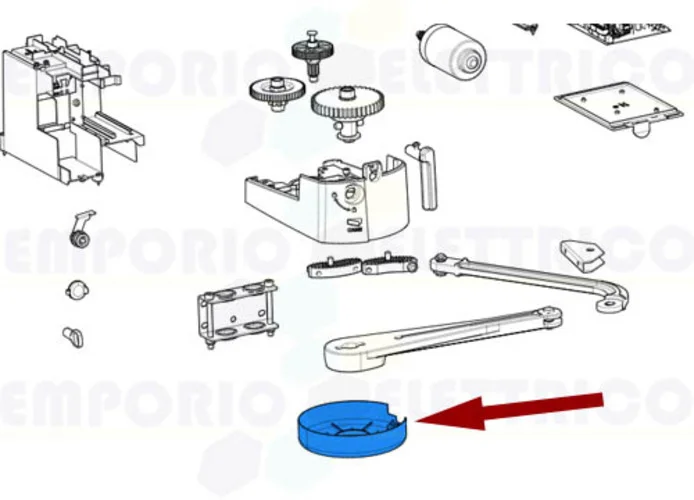 came Ersatzteil des Covers des Gleitarms ral 7024 ftl 88001-0075